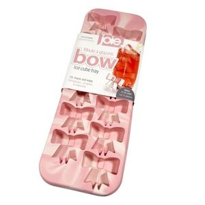 NEW Joie PINK BOW ICE CUBE TRAY with Lid